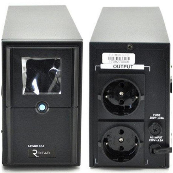 Фото - Источник бесперебойного питания Ritar E-RTM600 (360W) ELF-D (E-RTM600D)