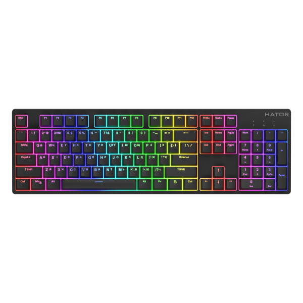 Фото - Клавиатура проводная игровая Hator Rockfall 2 Mecha Orange USB Black (HTK-710) Фото - Клавиатура проводная игровая Hator Rockfall 2 Mecha Orange USB Black (HTK-710)