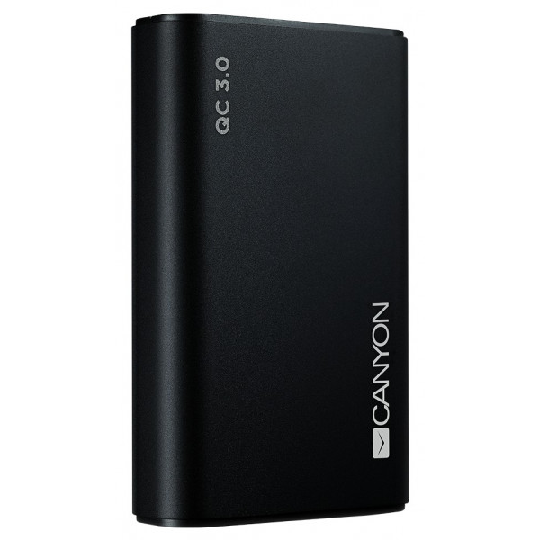 Фото - Батарея мобильная Canyon 10000mAh Black QC3.0 (H2CNDTPBQC10B/CND-TPBQC10B)