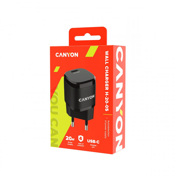 Фото - Сетевое зарядное устройство Canyon CNE-CHA20B05