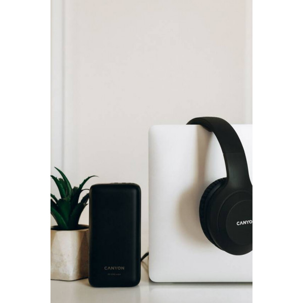 Фото - Батарея мобильная Canyon PB-301 30000mAh PD Black (CNE-CPB301B)
