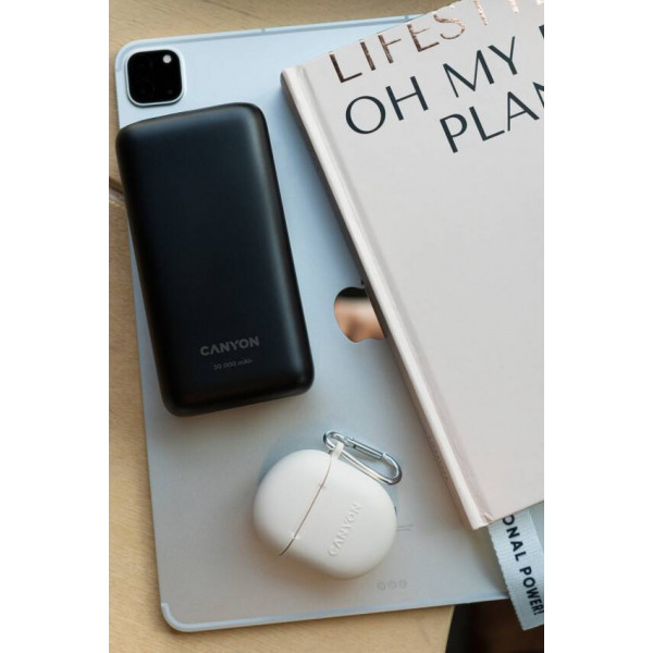Фото - Батарея мобильная Canyon PB-301 30000mAh PD Black (CNE-CPB301B)