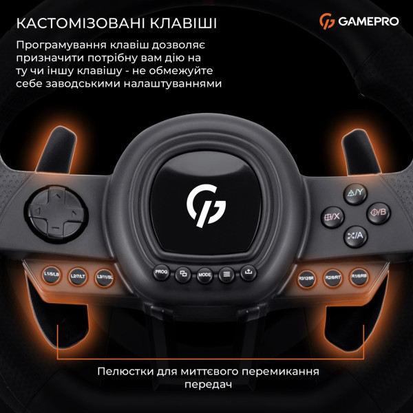 Фото - Руль GamePro PC/XBOX360/XBOXONE/SWITCH/PS3/PS4 (RW038PM)