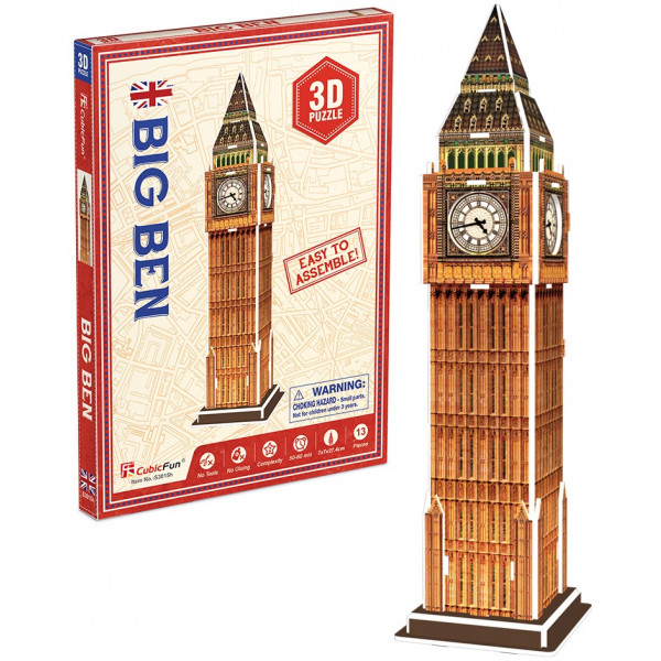 Фото - 3D пазлы Cubic Fun "Биг Бен" серия мини (S3015h) Фото - 3D пазлы Cubic Fun "Биг Бен" серия мини (S3015h)