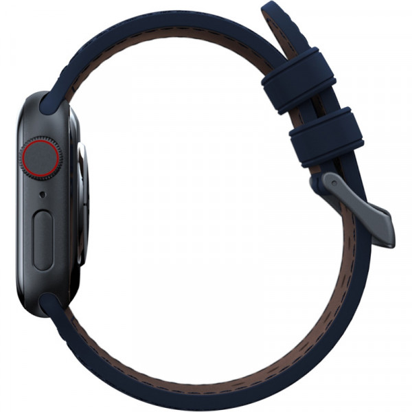 Фото - Ремешок для смарт-часов Njord Salmon Leather Strap Petrol for Apple Watch 45mm/44mm (SL14121)