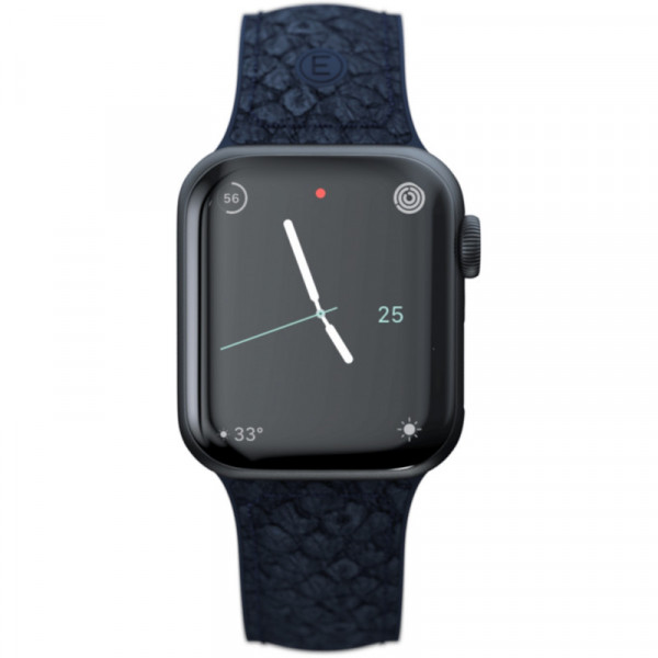 Фото - Ремешок для смарт-часов Njord Salmon Leather Strap Petrol for Apple Watch 45mm/44mm (SL14121)
