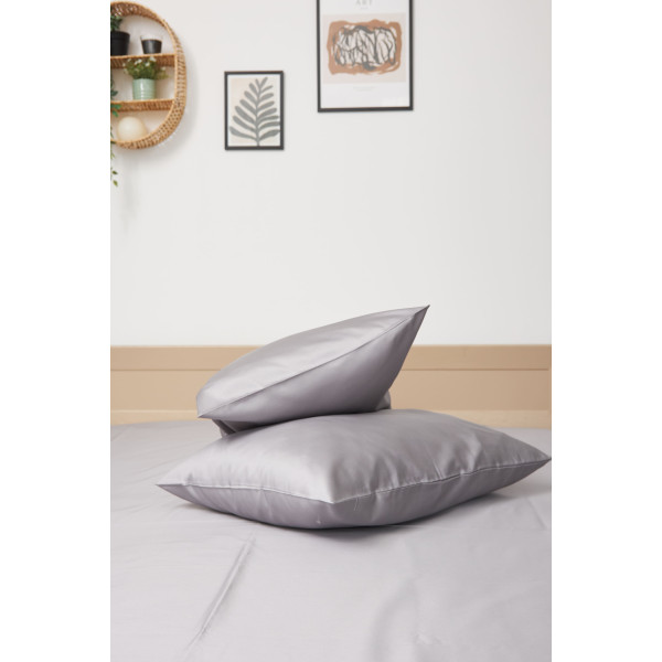 Фото - Комплект постельного белья Moon&Star King Size 220x240 Smoke Satin Premium (MS-820000422)