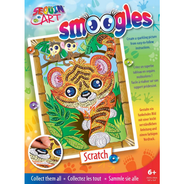 Фото - Набор для творчества из пайеток Sequin Art Smoogles Тигр (SA1815)