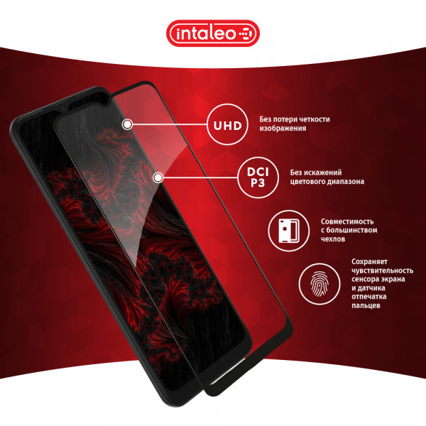 Фото - Защитное стекло для смартфона Intaleo Full Glue for Samsung A13 Black (1283126519062)