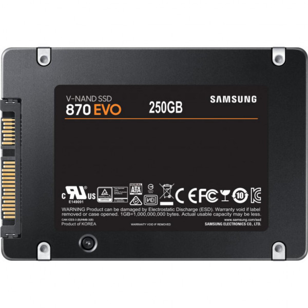 Фото - SSD-накопитель внутренний Samsung 870 Evo-Series 250GB 2.5" SATA III V-NAND TLC (MZ-77E250BW)