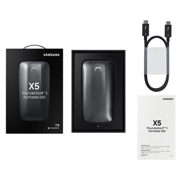 Фото - SSD-накопитель внешний Samsung Portable SSD 2TB X5 Thunderbolt 3 (MU-PB2T0B/WW)