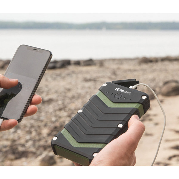 Фото - Батарея мобильная Sandberg Survivor 20100 mAh IP67, LED Torch, 2xUSB, 2.4A, Type-C OUT (420-36)