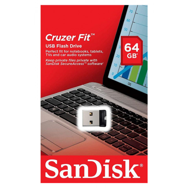 Фото - Флеш USB SanDisk Cruzer Fit 64GB USB 2.0 (SDCZ33-064G-G35)