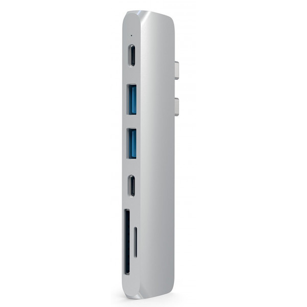 Фото - Хаб USB Satechi Aluminum Type-C Pro Hub Adapter Silver (ST-CMBPS)