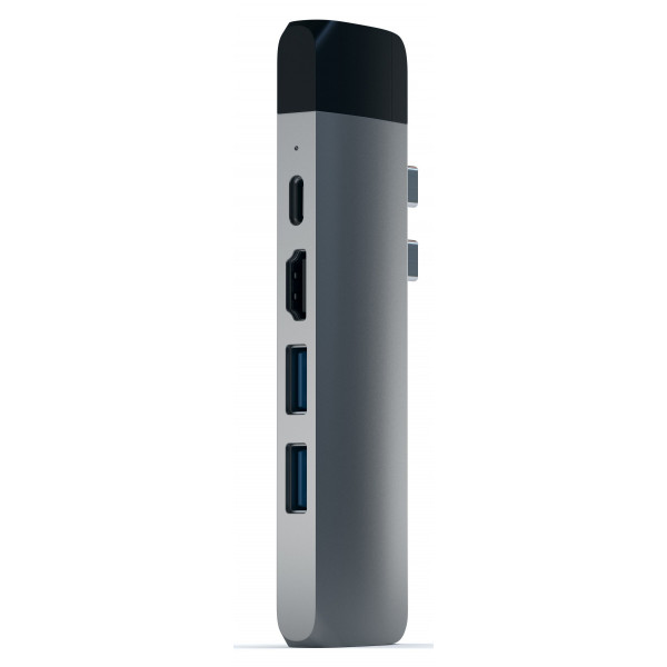 Фото - Хаб USB Satechi Aluminum Type-C Pro Hub Adapter with Ethernet Space Gray (ST-TCPHEM)
