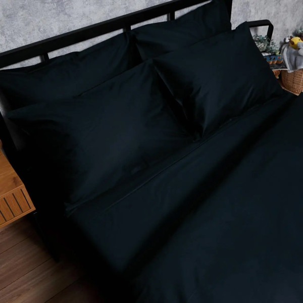Фото - Комплект постельного белья Moon&Star Satin Premium Black Velvet 200х220 (MS-820008482)