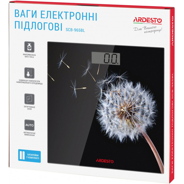 Фото - Весы напольные Ardesto SCB-965 Black