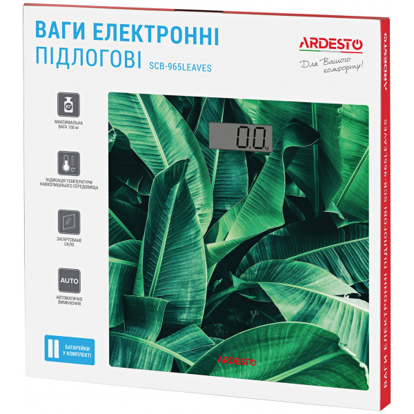 Фото - Весы напольные Ardesto SCB-965 Leaves