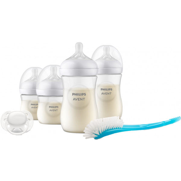Фото - Бутылочка для кормления Philips AVENT Набор для новорожденных Natural природный поток (SCD838/11)