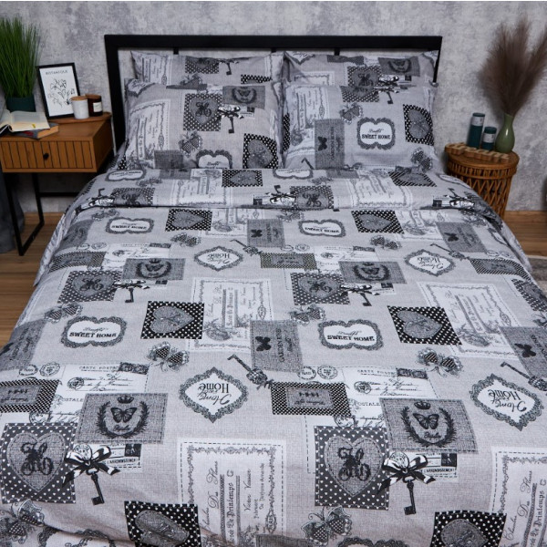 Фото - Комплект постельного белья Moon&Star Бязь Gold Люкс Vintage Keys 175х210 нав. 2х70х70 (MS-820007287)