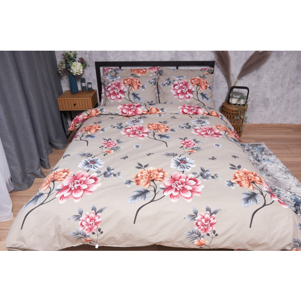 Фото - Комплект постельного белья Moon&Star Бязь Gold Люкс Peony Brown King Size 220x240 (MS-820001879) Фото - Комплект постельного белья Moon&Star Бязь Gold Люкс Peony Brown King Size 220x240 (MS-820001879)