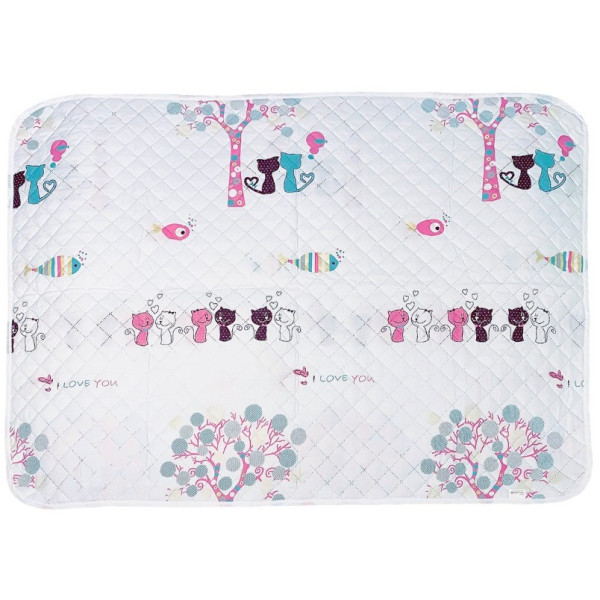 Фото - Одеяло детское Zastelli Летняя "Котята" 110х140 см белая (13336)