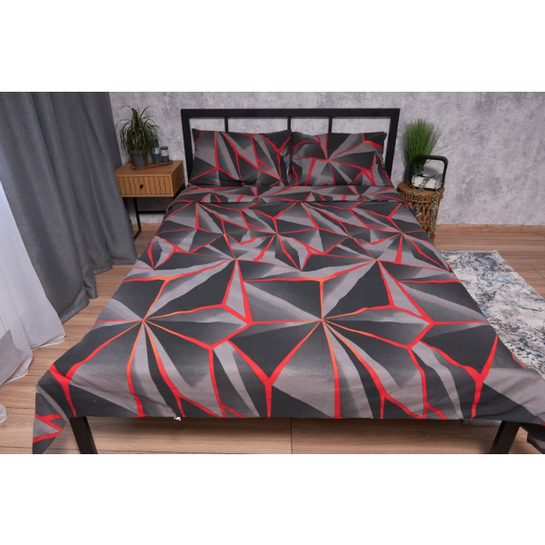 Фото - Комплект постельного белья Moon&Star Бязь Gold Люкс Geometry King Size 220x240 (MS-820002231)