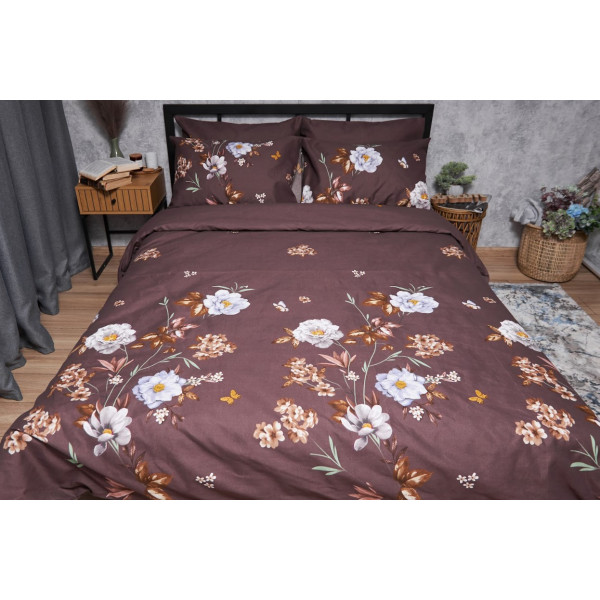 Фото - Комплект постельного белья Moon&Star Premium Floral Mocha King Size 220x240 (MS-820005009) Фото - Комплект постельного белья Moon&Star Premium Floral Mocha King Size 220x240 (MS-820005009)
