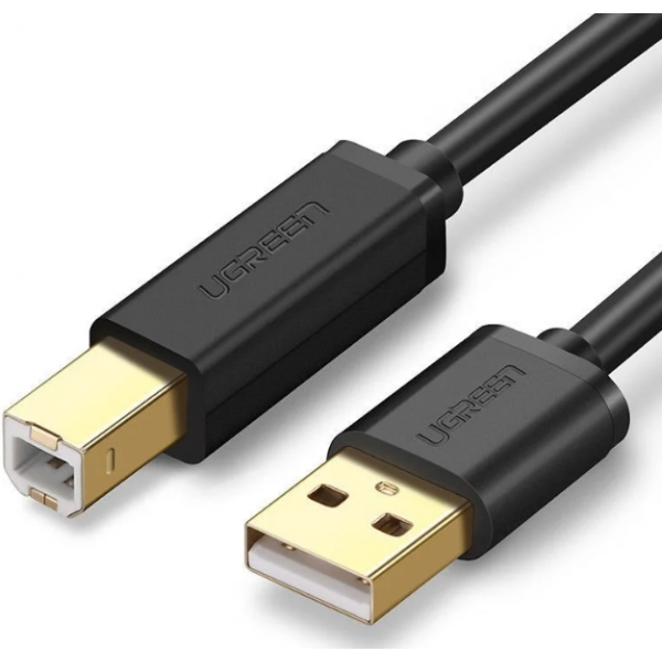 Фото - Кабель USB type A - USB type B UGREEN US135 USB-A 2.0 - USB-B 2.0 1m Black (20846)
