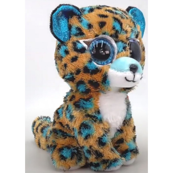 Фото - Мягкая игрушка глазастик TY Beanie Boos Леопард "COBALT" 15см (36691)