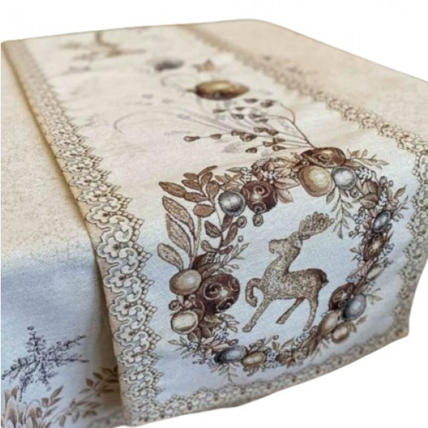 Фото - Скатерть раннер Прованс Золотые праздники 40х100 (023425) Фото - Скатерть раннер Прованс Золотые праздники 40х100 (023425)