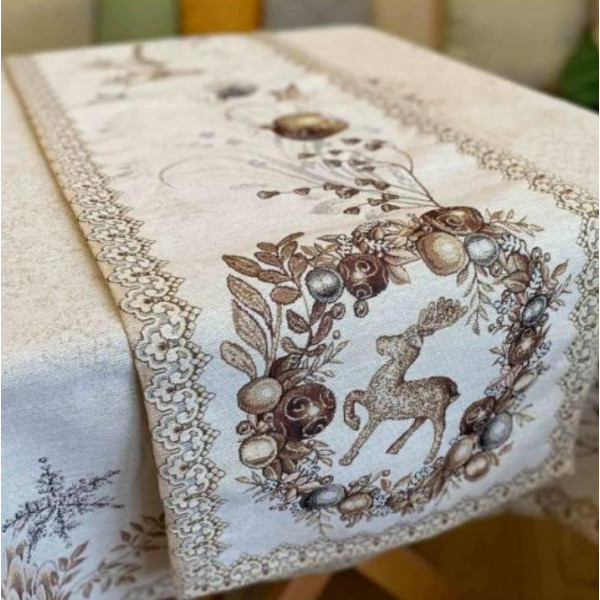 Фото - Скатерть раннер Прованс Золотые праздники 40х100 (023425)