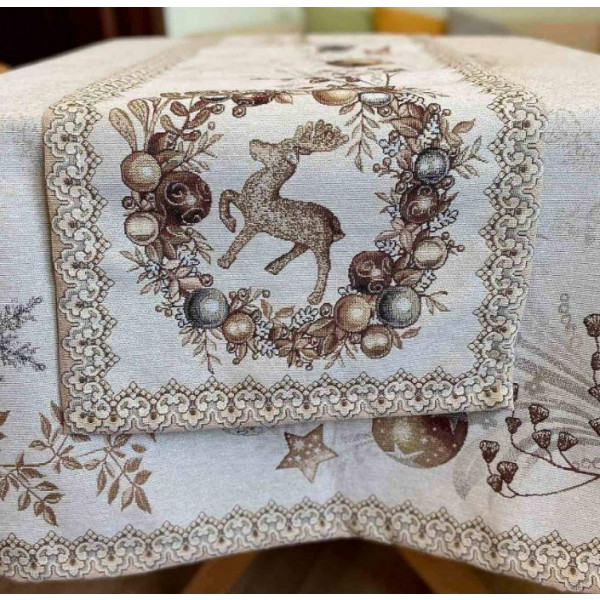 Фото - Скатерть раннер Прованс Золотые праздники 40х100 (023425)