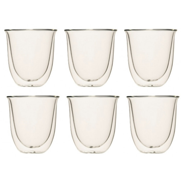 Фото - Набор стаканов с двойными стенками Delonghi DLSC300 Espresso 6 пр. Фото - Набор стаканов с двойными стенками Delonghi DLSC300 Espresso 6 пр.