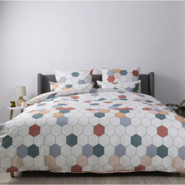 Фото - Комплект постельного белья ТЕП Happy Sleep Красочные соты (2-03797_28994)