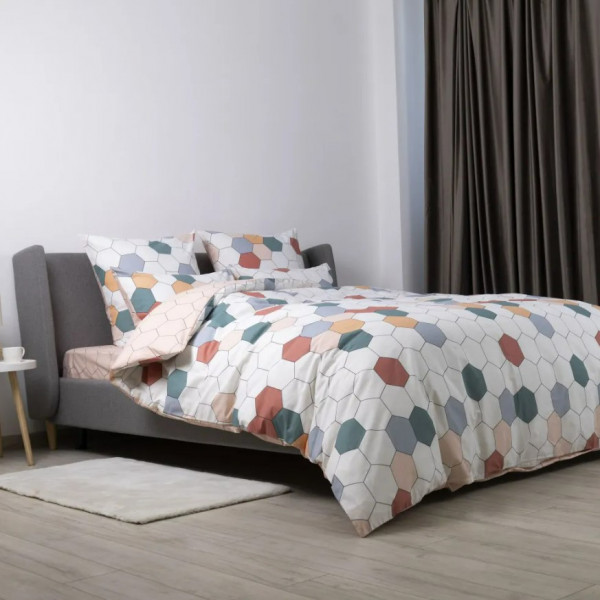 Фото - Комплект постельного белья ТЕП Happy Sleep Красочные соты (2-03794_28991)