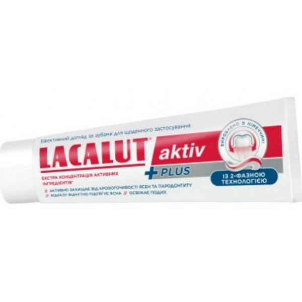 Фото - Зубная паста Lacalut Activ Plus 75 мл (4016369694992)