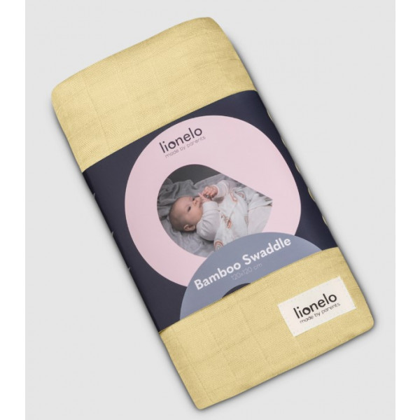 Фото - Плед детский лето Lionelo BAMBOO SWADDLE YELLOW LEMON