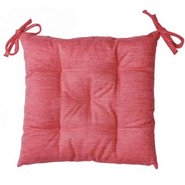 Фото - Подушка для стула Прованс CHENILLA розовая 40х40 см (034847) Фото - Подушка для стула Прованс CHENILLA розовая 40х40 см (034847)
