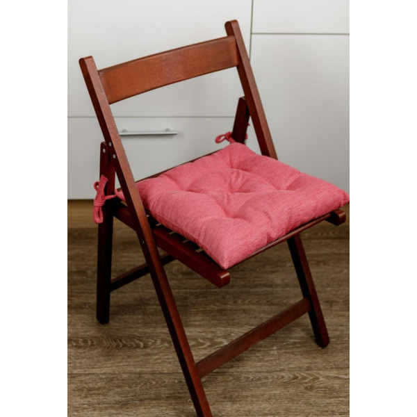 Фото - Подушка для стула Прованс CHENILLA розовая 40х40 см (034847)