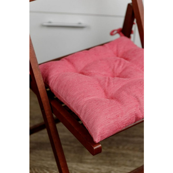 Фото - Подушка для стула Прованс CHENILLA розовая 40х40 см (034847)