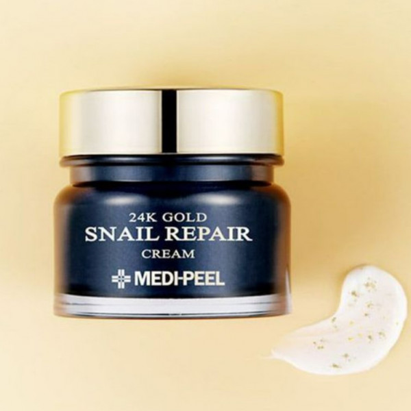 Фото - Крем для лица MEDI-PEEL 24K Gold омолаживающий Snail 50 мл (8809409345758)
