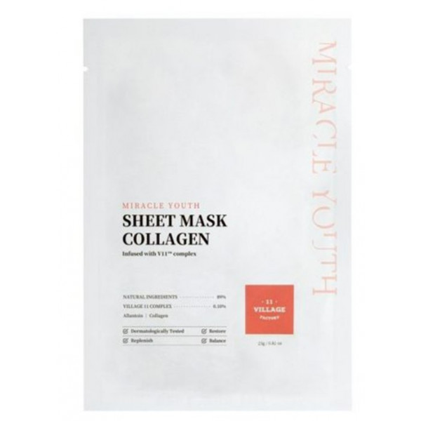 Фото - Маска для лица Village 11 Factory MIRACLE YOUTH COLLAGEN 23 г (8809663754433)