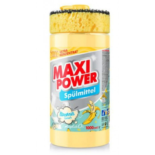 Фото - Средство для ручного мытья посуды Maxi Power Банан 1 л (4823098408499)