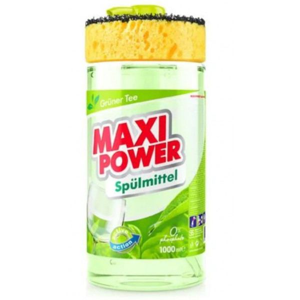 Фото - Средство для ручного мытья посуды Maxi Power Зеленый чай 1 л (4823098411789)