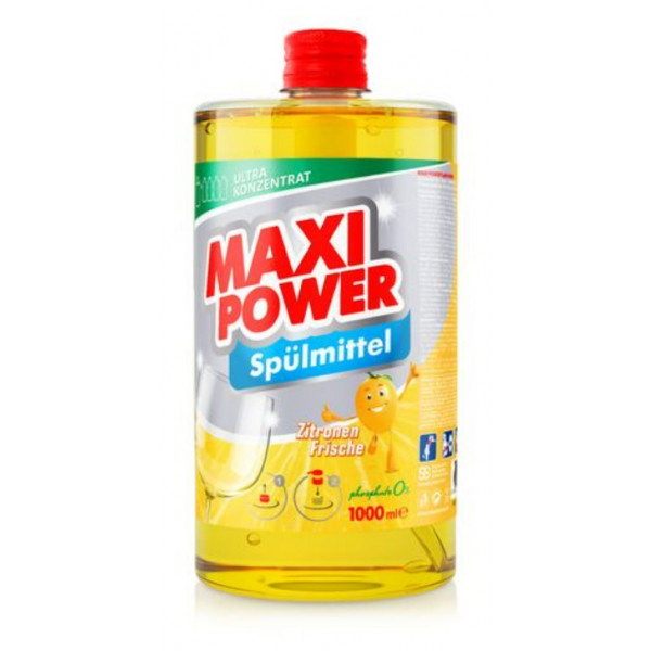 Фото - Средство для ручного мытья посуды Maxi Power Лимон запаска 1 л (4823098408444)