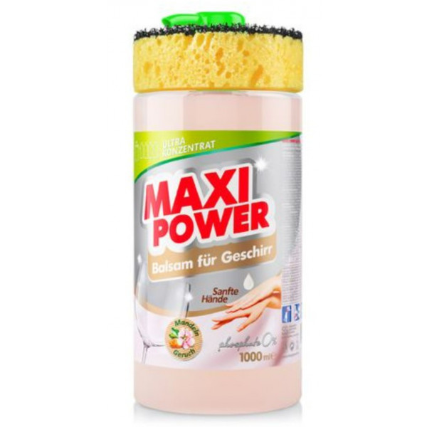 Фото - Средство для ручного мытья посуды Maxi Power Миндаль 1 л (4823098402800)