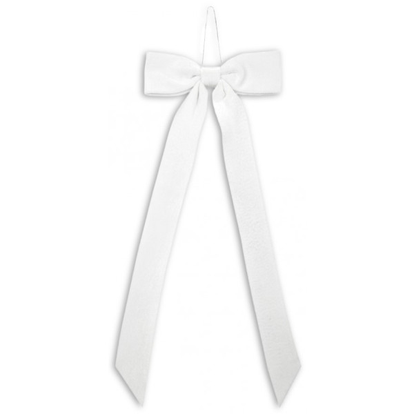 Фото - Декор New Year YES! Fun Бант 38x16 см белый (975096) Фото - Декор New Year YES! Fun Бант 38x16 см белый (975096)