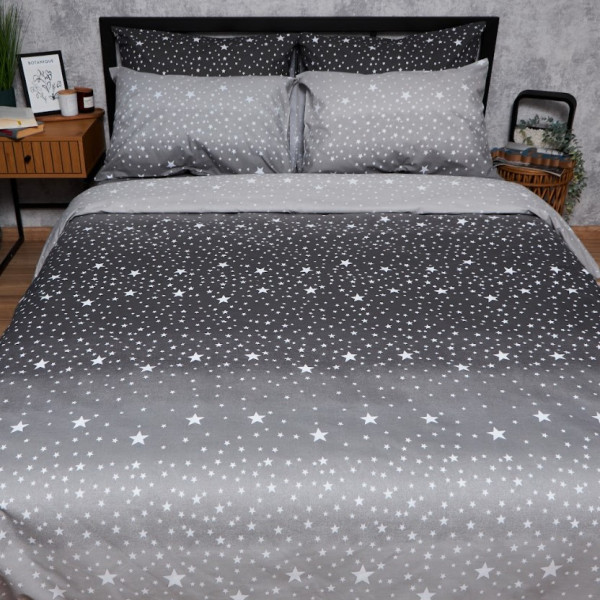 Фото - Комплект постельного белья Moon&Star Бязь Gold Люкс Night Sky 175х210 нав. 2х70х70 (MS-820006587)