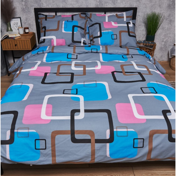 Фото - Комплект постельного белья Moon&Star Бязь Gold Люкс Retro Vibes 175х210 нав. 2х50х70 (MS-820006761)